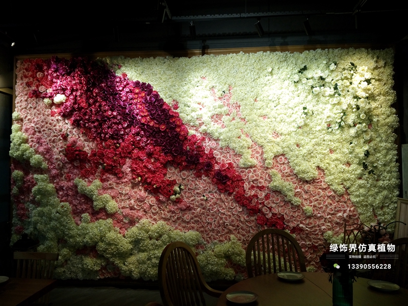 沈陽整體花藝軟裝,空間設(shè)計(jì),沈陽仿真玫瑰花墻,沈陽綠植背景墻-沈陽綠飾界景觀工程有限公司